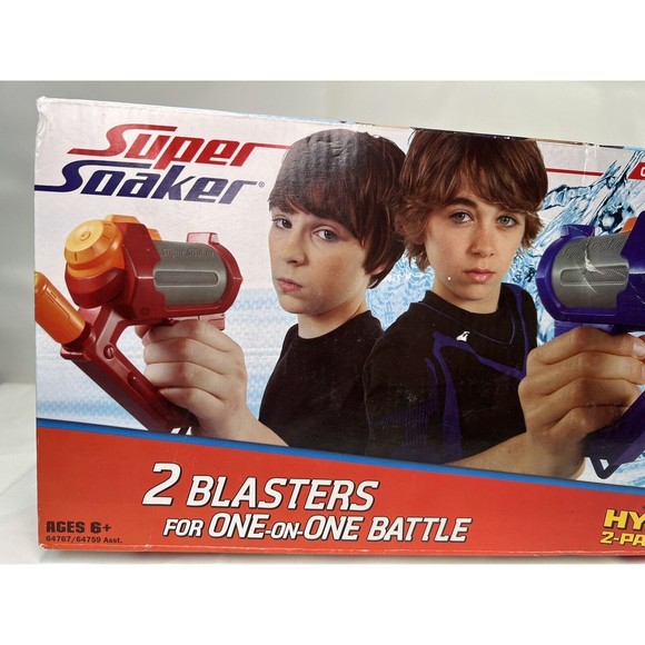 Super Soaker Hydro Fury 2-Pack Soaker Wars Water Toy Squirt Gun New‎ Sealed - Picture 3 of 4